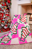 PREORDER- Checkered Bow Christmas Treat Blanket - Jess Lea Boutique