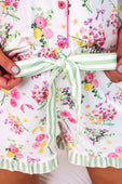 Timeless Petals Ruffle Pajama Set