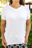 Jess Lea Basic Tee- White