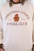 PREORDER- Christmas Cookie Social Club Luxe Pullover - Jess Lea Boutique