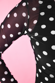 Keigan Mesh Top- After Dark Polka Dot