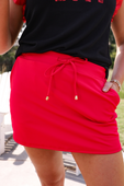 Solid Red Skort - Jess Lea Boutique