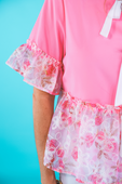 Rosy Ruffle Bow Top - Jess Lea Boutique