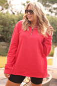 Miley Quarter Zip Pullover - Jess Lea Boutique
