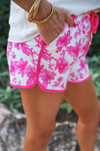 PREORDER-Regal Blossoms Everyday Shorts, Pink - Jess Lea Boutique