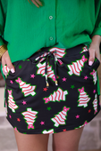 PREORDER- Bow Christmas Treat Skort - Jess Lea Boutique