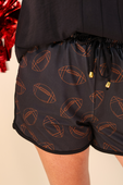 Biggest Fan Football Drawstring Everyday Shorts - Jess Lea Boutique