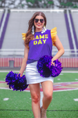 PREORDER-It's Game Day Sequin Patch Top - Jess Lea Boutique