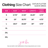 Caitlin Flutter Sleeve Dress, Green - Jess Lea Boutique