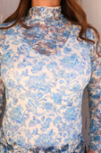 Kylie Lace Top- Blue Romance
