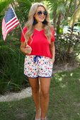 PREORDER-Oh My Stars Drawstring Everyday Shorts - Jess Lea Boutique