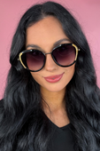 Glow Getter Sunglasses- Black