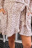 Almost Ready Ribbed Robe- Bella Leopard