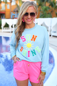 Sunshine Patch Pullover - Jess Lea Boutique