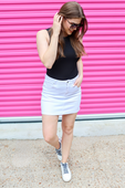 Nova White Denim Skirt - Jess Lea Wholesale