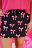 PREORDER-Tied With A Bow Skort - Jess Lea Boutique