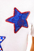 Patriotic Stars Patch Tee