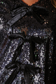 PREORDER-Betty Bow Top - Black Sequin - Jess Lea Boutique