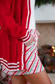 PREORDER- Candy Cane Stripes Skort - Jess Lea Boutique