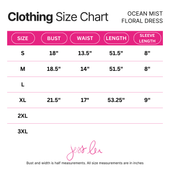 Ocean Mist Floral Dress - Jess Lea Boutique