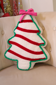PREORDER- Bow Christmas Treat Pillow - Jess Lea Boutique