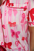Bow Romance Ruffle Pajama Set