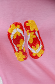 Flip Flop Fun Sequin Patch Top