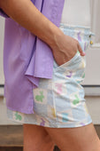 Springtime Hop Checkered Skort
