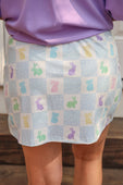 Springtime Hop Checkered Skort
