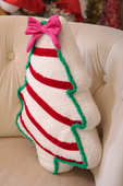 PREORDER- Bow Christmas Treat Pillow - Jess Lea Boutique