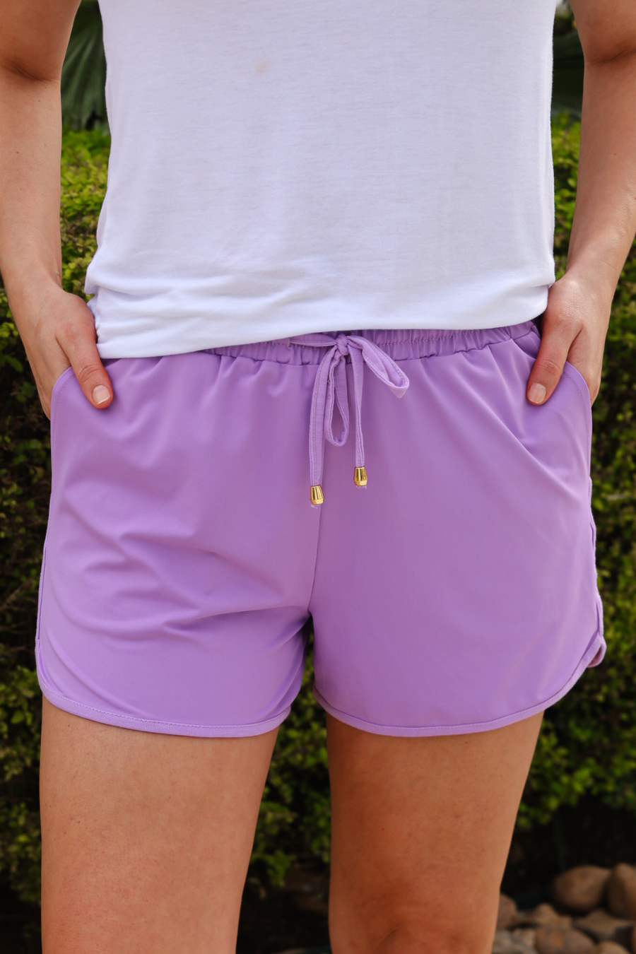 Solid Lavender Everyday Shorts