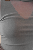 PREORDER-Keigan Mesh Top- Silver Glitter - Jess Lea Boutique