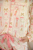 PREORDER-Bows & Bubbly Ruffle Pajama Set - Jess Lea Boutique