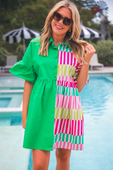 New To Town Dress, Green - Jess Lea Boutique