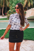 After Dark Black Skort