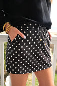 After Dark Polka Dot Skort