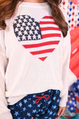 American Heart Flag Sweater - Jess Lea Boutique