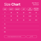 Bali Beach Two Piece Swimsuit, Blue/Pink - Jess Lea Boutique