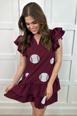 PREORDER-Baseball Fan Sequin Dress - Jess Lea Boutique