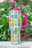 Bow Bonanza Tumbler, Neon - Jess Lea Boutique