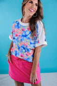 Brushstroke Blooms Floral Top - Jess Lea Boutique