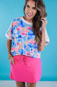 Brushstroke Blooms Floral Top - Jess Lea Boutique