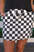 Checkerboard Checkered Skort - Jess Lea Boutique