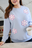 Falling Snowflakes Pullover - Jess Lea Boutique