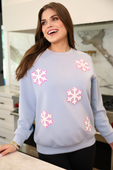 Falling Snowflakes Pullover - Jess Lea Boutique