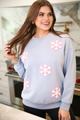 Falling Snowflakes Pullover - Jess Lea Boutique