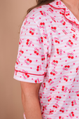 Cherry Bomb Ruffle Pajama Set - Jess Lea Boutique