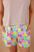 Casual Outing Shorts, Multi Floral - Jess Lea Boutique