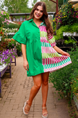 New To Town Dress, Green - Jess Lea Boutique