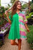 New To Town Dress, Green - Jess Lea Boutique